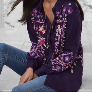 JOHNNY WAS CURACAO OVERSIZED SHIRT TUNIC